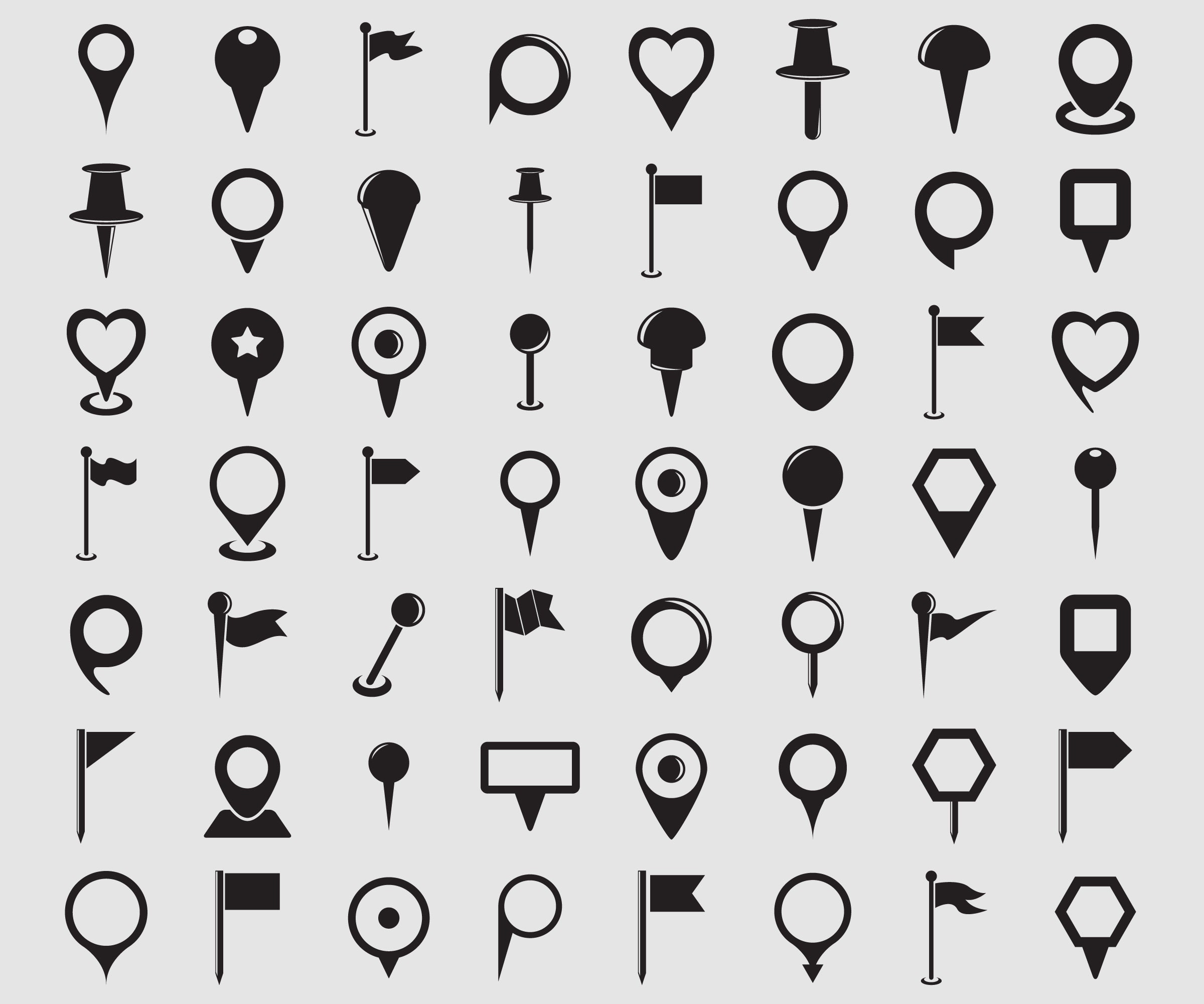 Map Pin Svg, GPS Location Marker Pin, Navigation Pushpin Svg, Marker