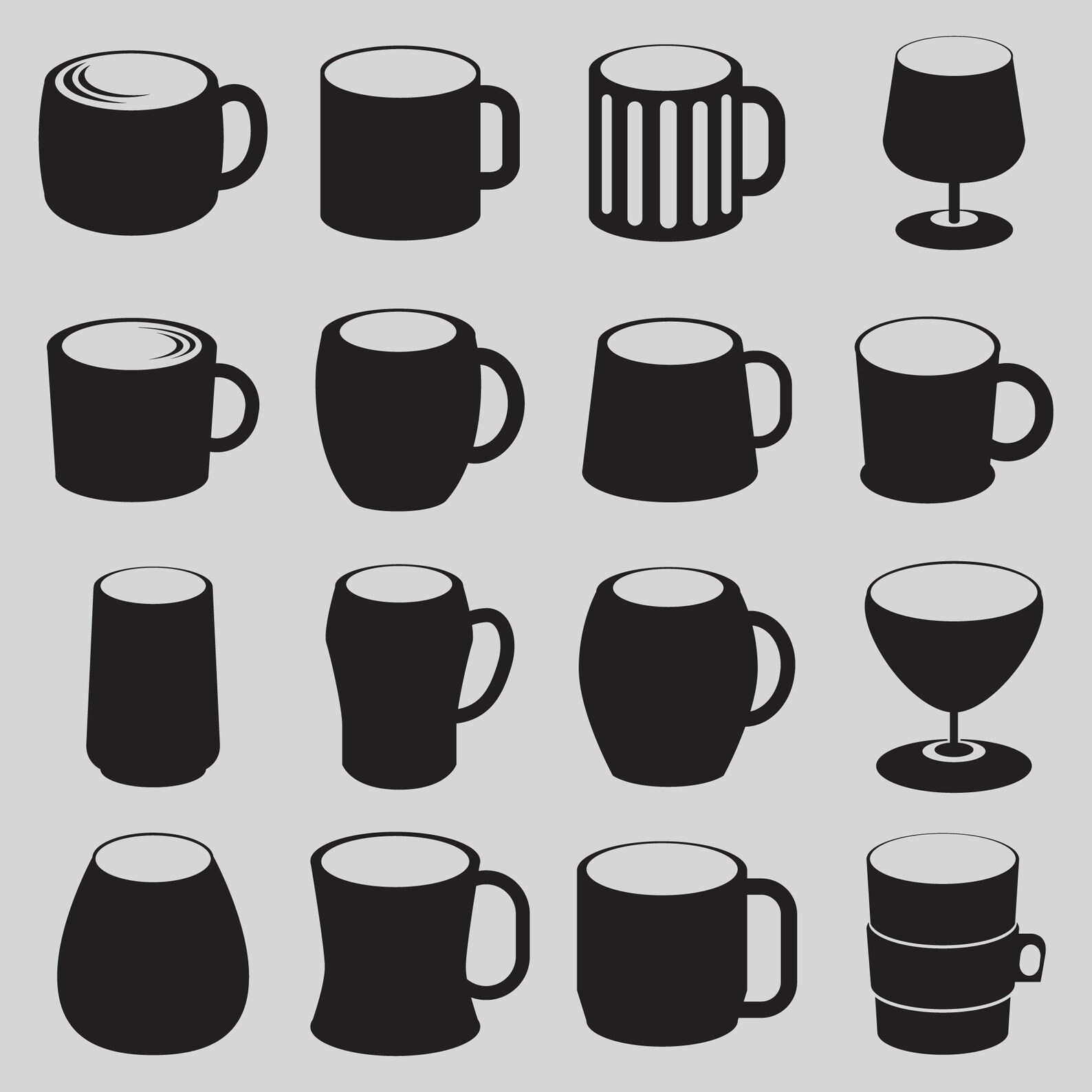 Glass svg bundle pint svg mug svg cup svg coffee cup svg Etsy