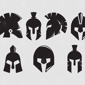 Spartan casque silhouette noire, casque guerrier romain, gladiateur, casque corinthien grec clip arts Vector svg, eps, dxf, ai, pdf, png