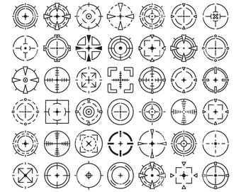 Crosshair svg, crosshair scopes svg, bullseye, gun sight svg, sniper crosshair symbol icons clipart download file svg, png, ai, eps, pdf