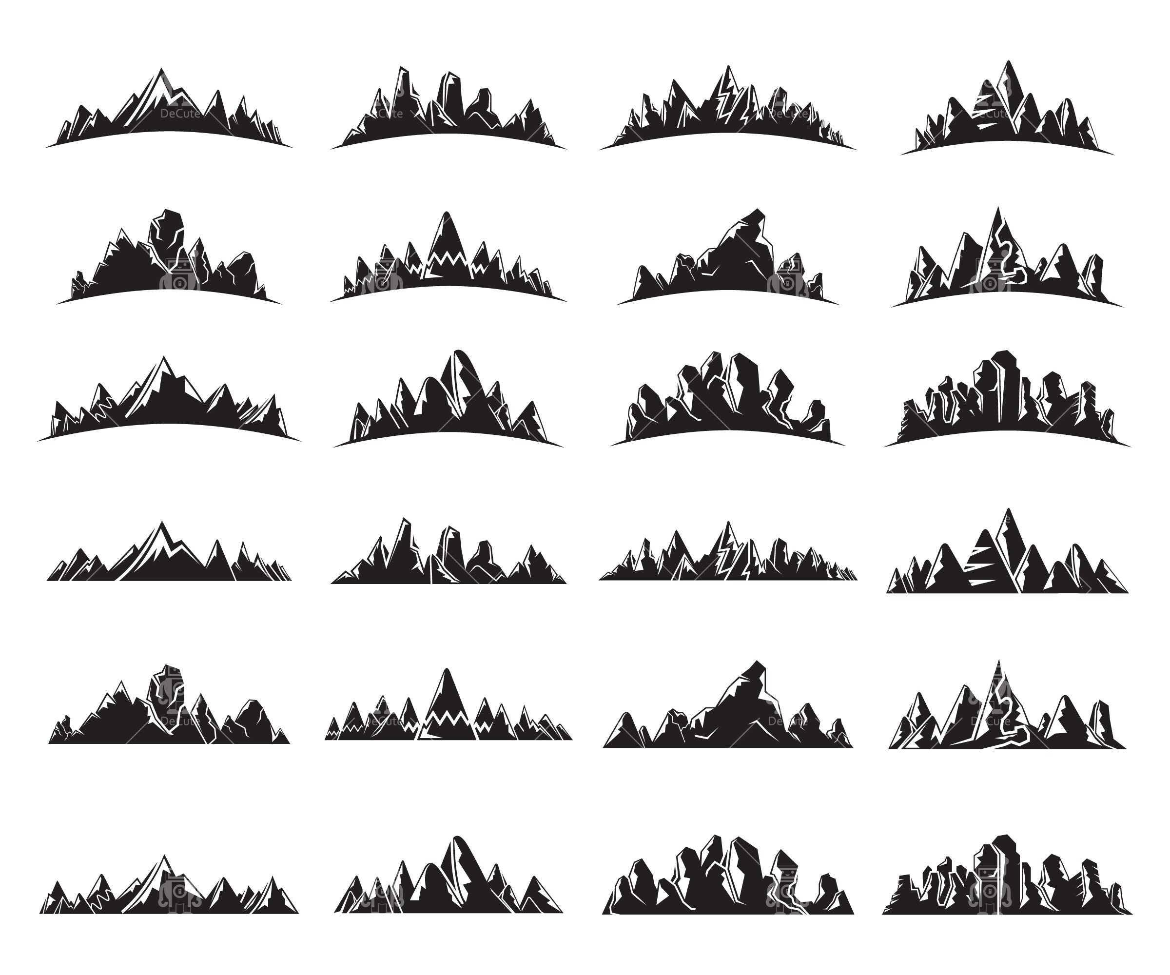 Free Free 297 Mountain Range Silhouette Svg SVG PNG EPS DXF File