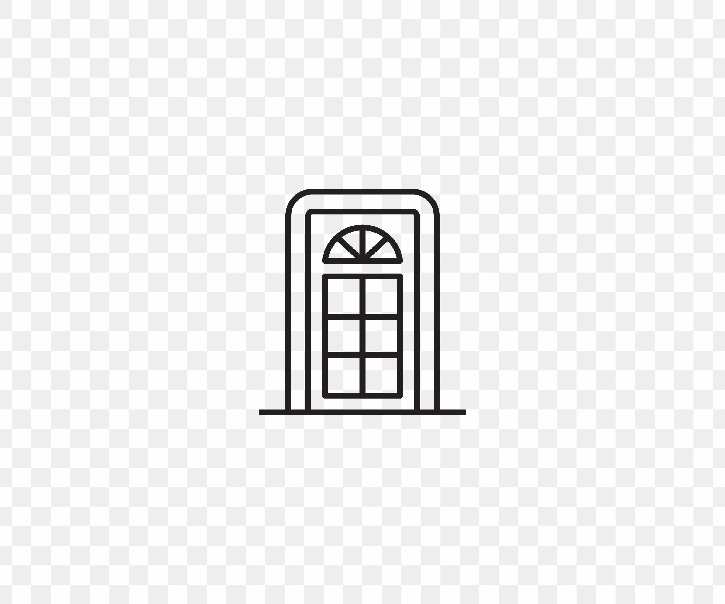 ドアのラインのアイコン、家のドア、アーチのドア、ドアのパネル、開いたドア、外部のドアと出口のイラストのベクター SVG、EPS、AI、PDF、PNG  - Etsy 日本, image size:2400x2000