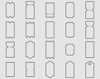 Gutschein svg, Blankoticket svg, Blanko-Couponvorlage, Sale-Preisschild svg, Werbung, Rabatt-Label Clip Art Vektor svg, eps, ai, pdf, png