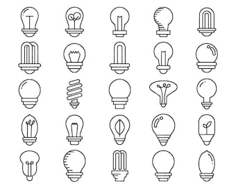 Lightbulb svg, lamp line icon svg, fluorescent lamp svg, incandescent bulb svg, halogen lamp clipart download file svg, png, ai, eps, pdf