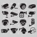CCTV Security Camera Bundle Vector Digital File Svg Eps Dxf Png - Etsy