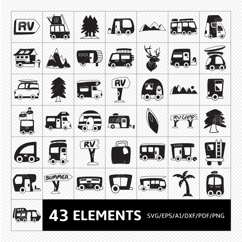 Free Free 167 Motorhome Rv Svg SVG PNG EPS DXF File