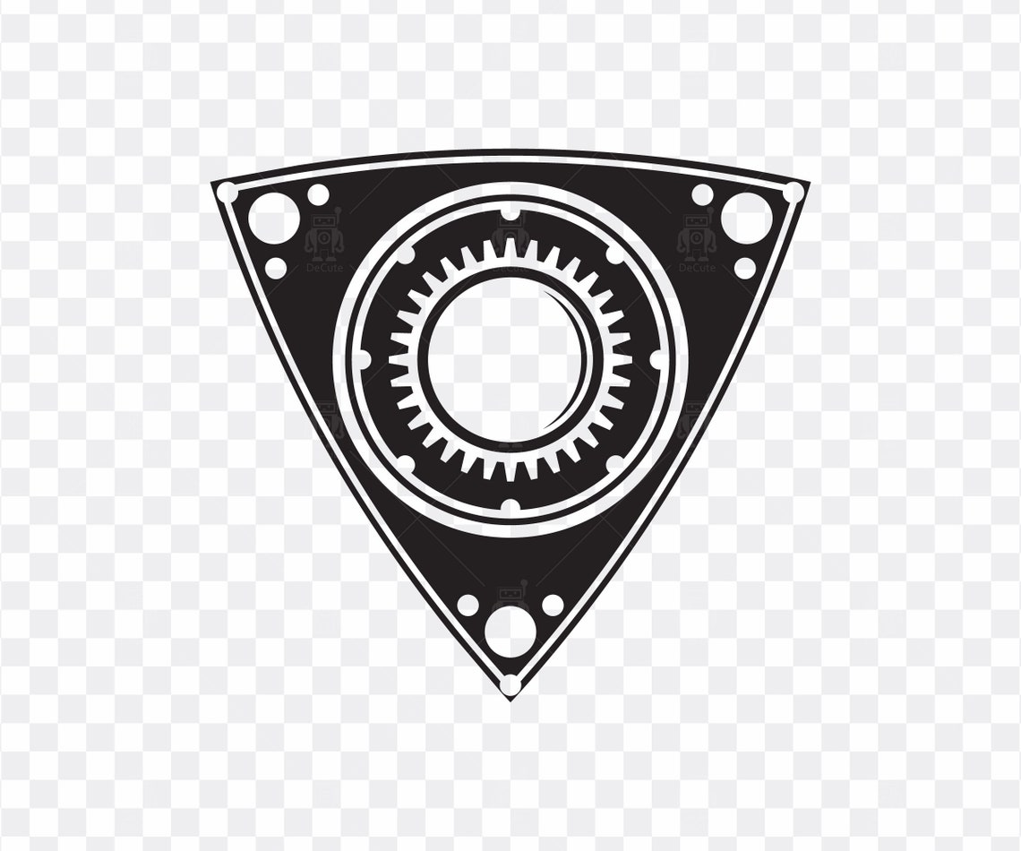 Rotary Engine Symbol Clipart, Car Rotary SVG, Wankel Rotary Engine and