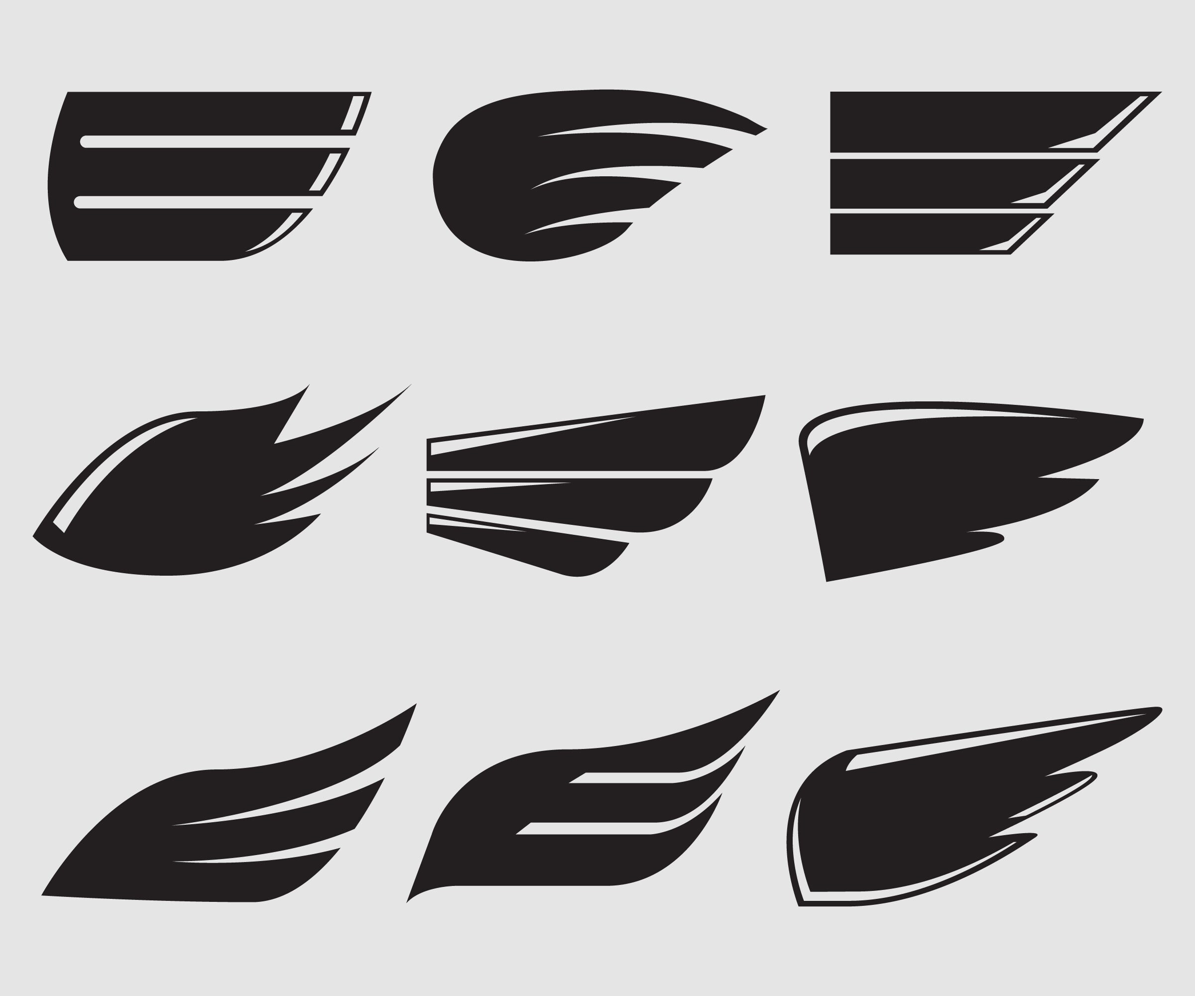 Wing Svg, Wing Icons Bird Wings, Fast Eagle Emblem and Ornament Angel ...
