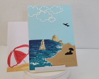 Handmade Beach Birthday Card