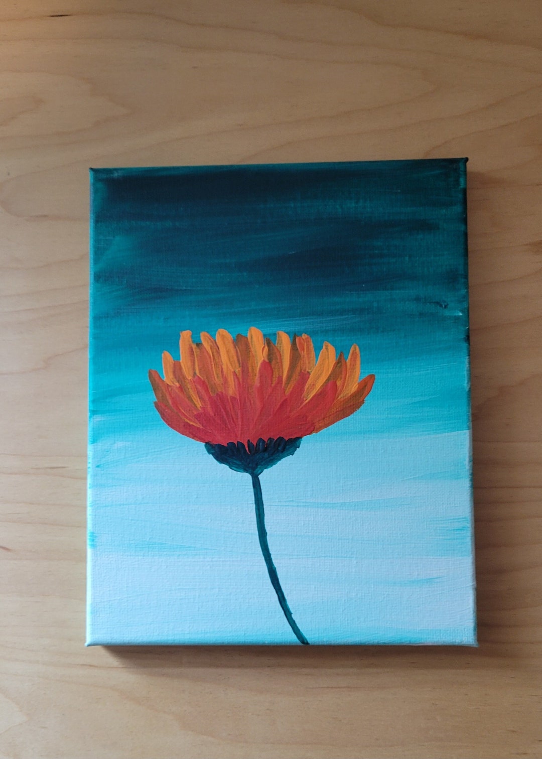 8x10-inch Original Acrylic Painting on Stretched Canvas - Etsy
