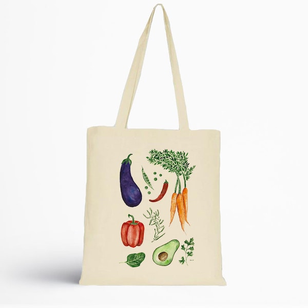 Vegetable Tote Bag - Etsy