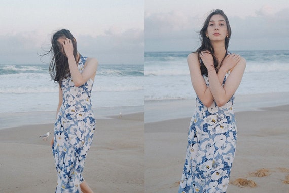 Cotton Floral Dress - '90s Princess Cut