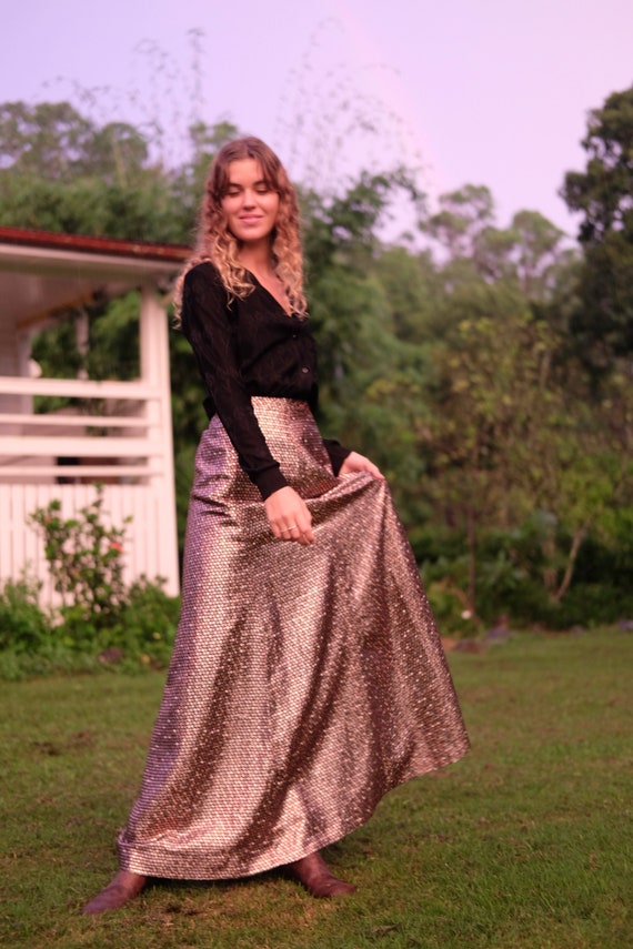 Vintage Maxi Skirt Disco