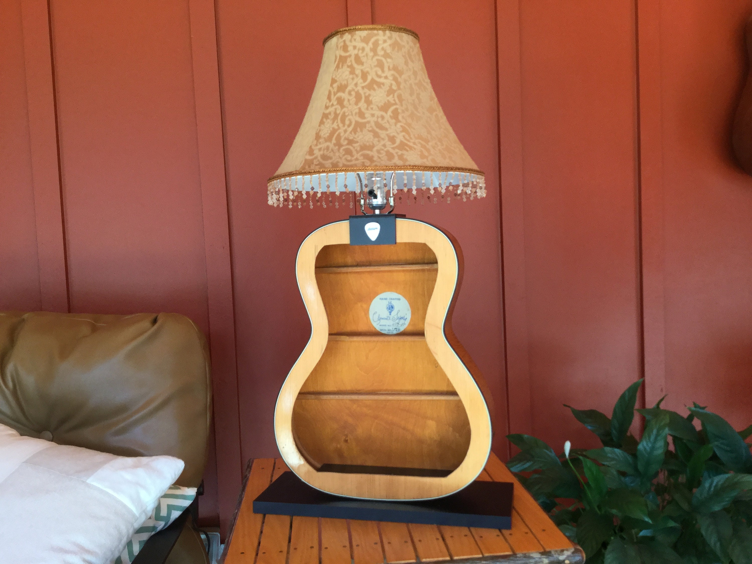 Guitar Lamp Shade Not Included Guitar Lamp Shade Not, How To Rewire A Us Lamp Ukulele