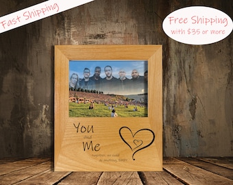 Personalized DMB Picture frame, You & Me, Dave Matthews Band Picture Frame, DMB Couple, DMB Gift, Dave Matthews Band Gift