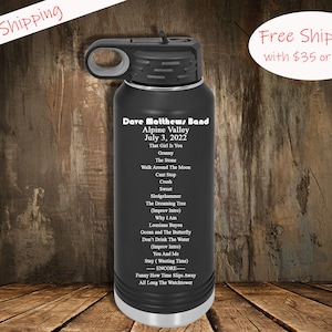 Personalized Tumbler DMB Tumbler, Set List, Dave Matthews Band Tumbler, Custom Tumbler Cup, Alpine
