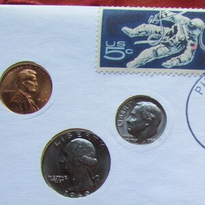 1969 quarter dime penny first issue set