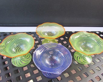 Service de 6 verres et leurs saladier en verre fumé | Faubourg d'Amboise