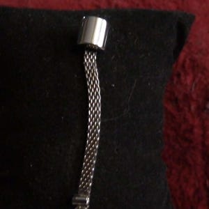 silver chain tie tac  free shipping