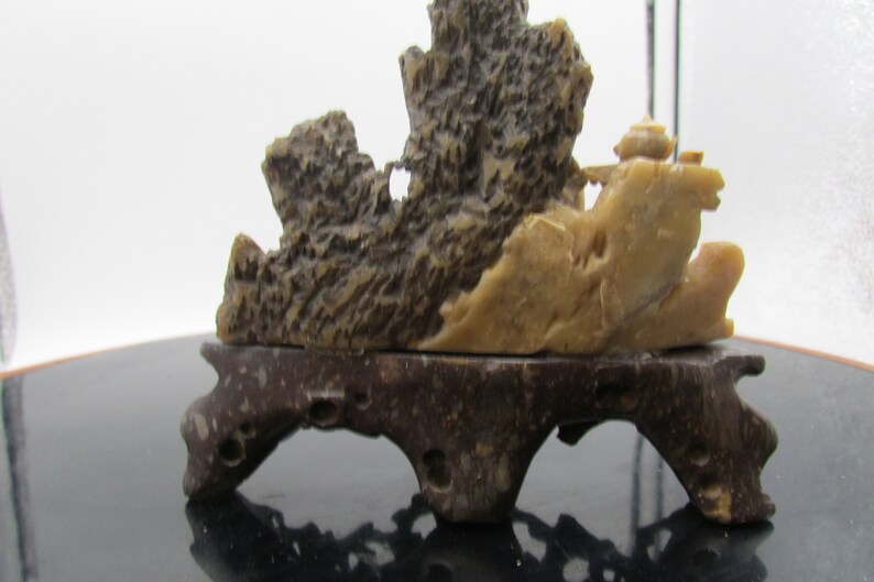 Antique Chinese carved stone scene