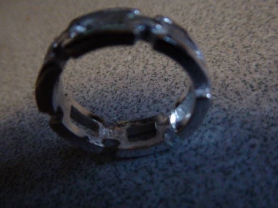 sterling box link ring - image 6