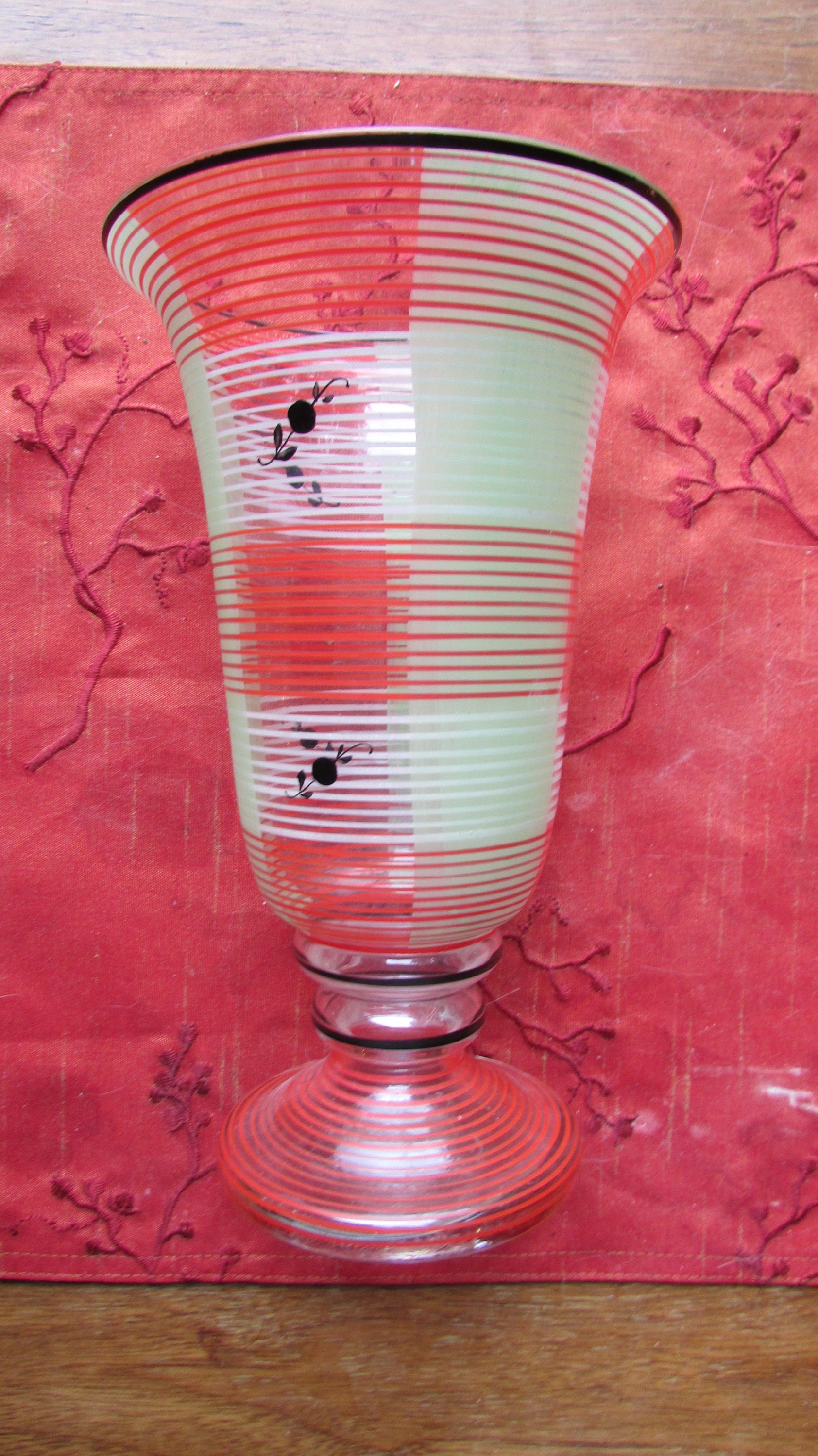 吹きガラス チェコスロバキア 8 インチ生産花瓶 - Etsy 日本