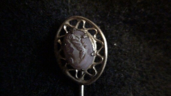 antique cameo stick pin - image 4