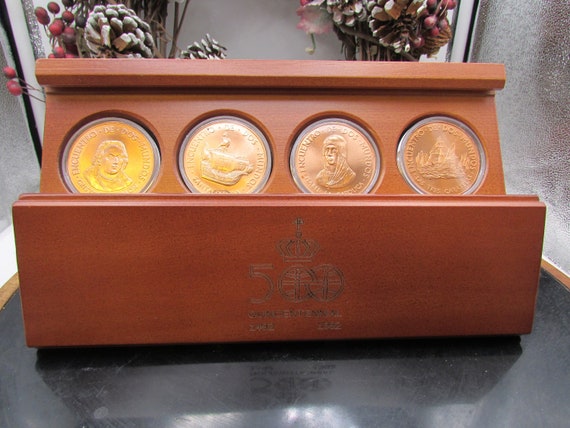 Quincentennial of the discovery of America Caravel Bronze Medal Collection 1491-1992