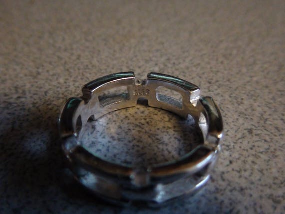 sterling box link ring - image 8