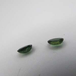 Blue green Sapphire 6 x 4 mm oval cut image 2