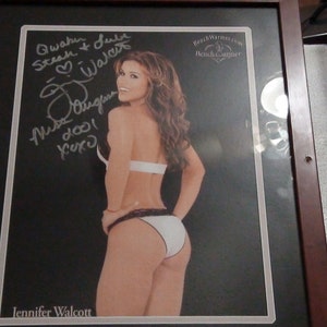 jennifer walcott autographed framed photo