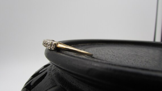 14k art deco diamond band - image 2