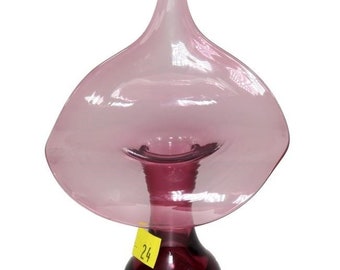 Antique cranberry glass Jack in the Pulpit vase