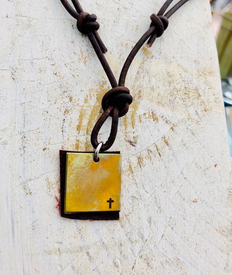 Leather necklace
