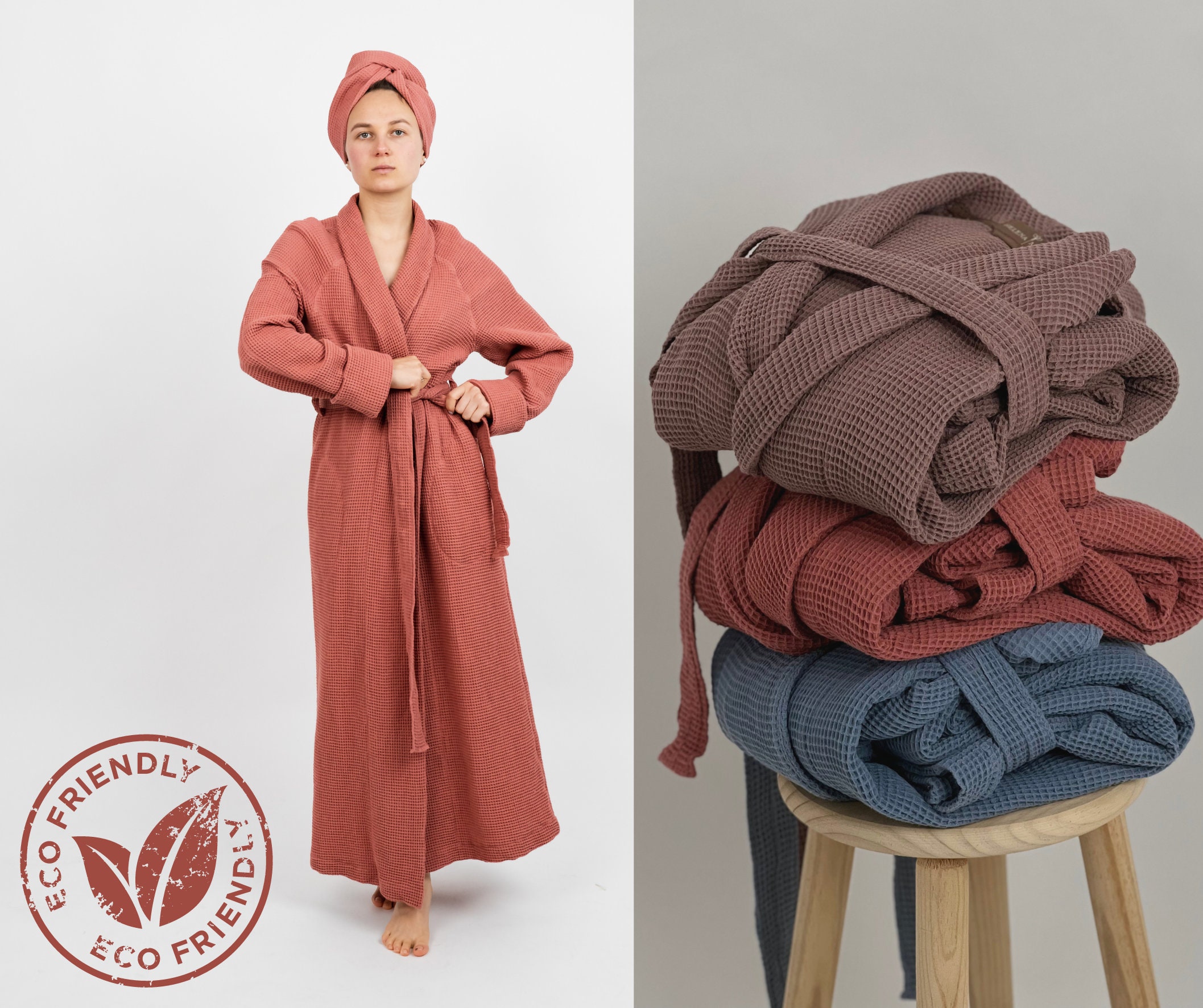 bathrobe in organic cotton – Idyllien