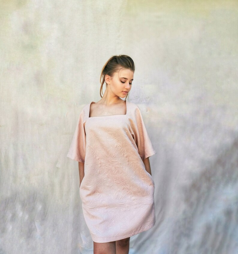 Party Dress Midi Dress Tunic Dress Pink Dress Birthday Dress Etsy