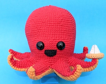 PATTERN ONLY: Kraken Crochet Pattern, Realistic Octopus, Amigurumi, Octopi, Giant Pacific Baby Octopus, Kawaii, Coba Plushy, Takochu, Tako