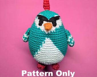 PATTERN ONLY PDF Download: Pluffin Crochet Pattern, Amigurumi, soft toy