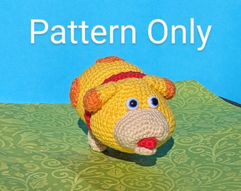 PATTERN ONLY PDF Download: Oatchi Crochet Pattern, space dog amigurumi, oatchi plush plushy, oatchi pikmin plushy, Pikmin