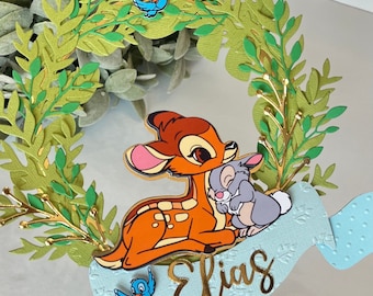 Bambi cake topper, Bambi theme cake topper, First birthday cake topper, Bambi party, Baby shower cake topper, Bambi party decorations