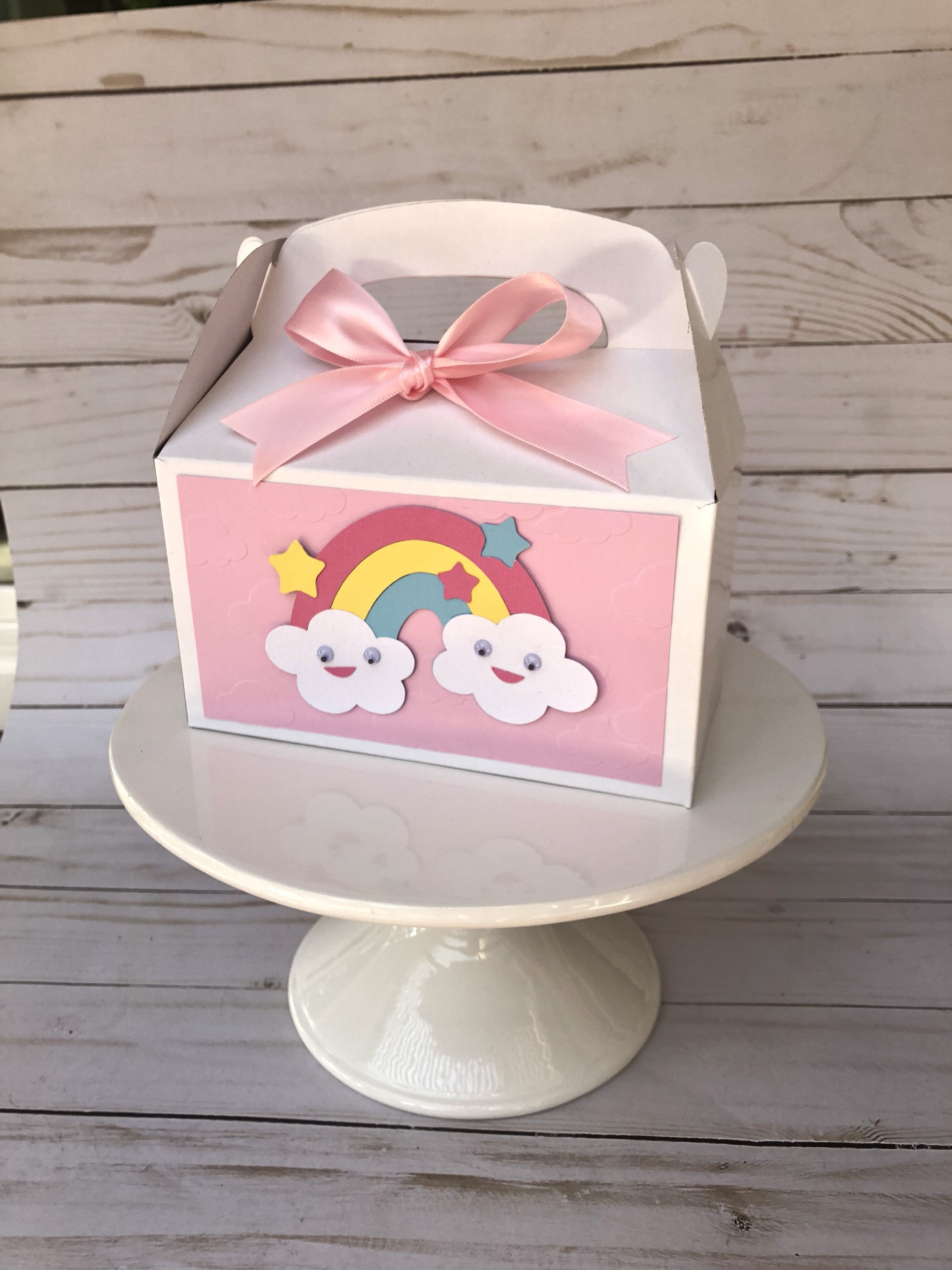 Rainbow Party Favor Boxes Rainbow Party Decorations Rainbow Etsy