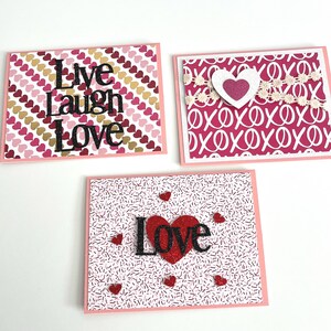 Biglietti di San Valentino fatti a mano, biglietti d'amore fatti a mano, set di biglietti di San Valentino a forma di cuore, biglietti di San Valentino, biglietti di San Valentino vuoti, biglietti di cancelleria
