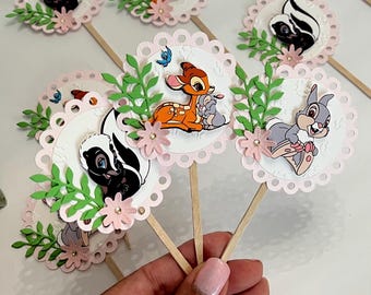 Bambi 1st Birthday Cupcake Toppers, Bambi 1st Birthday, Bambi Birthday Party Decorations, Bambi 3D Letters, Bambi Birthday Banner