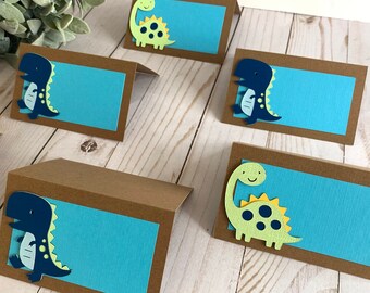 Dinosaur food tents, dino food label, Set of 10 food tents cards, dinosaur food cards, dinosaur place cards, dinosaur party decorations