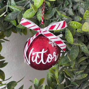 Personalized Christmas Ornaments, Customs Glitter Ornaments, Glitter Ornaments, Christmas Gifts,