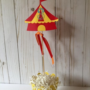 Carnival centerpieces, circus birthday centerpieces, carnival party decorations, circus first birthday, image 3