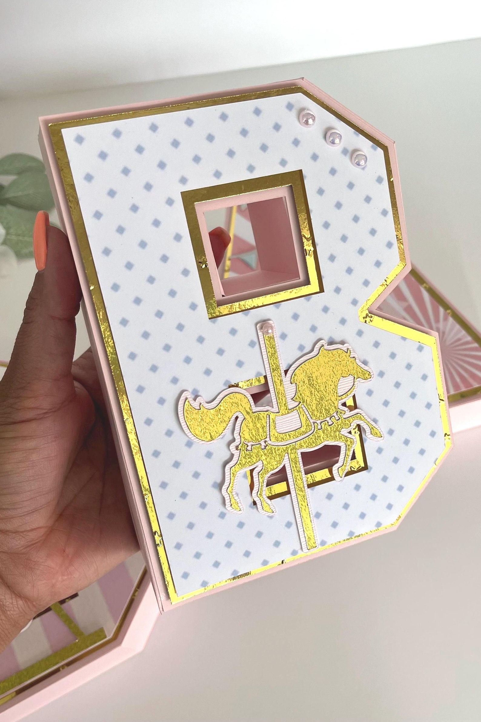 Carousel Baby Shower 3D Letters, Carousel 3D Letters, Circus 3D Letters ...