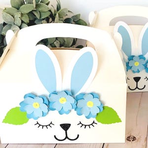 Bunny Favor Boxes, Some Bunny is One Birthday Decorations, Bunny First Birthday, Easter Party Decorations, Bunny Party Favors, Bunny Party