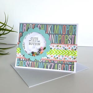 Carte de naissance faite main, Carte de bienvenue faite main, Carte de baby shower faite main, Carte de bébé shaker, Carte de correspondance pour nouveau bébé, Cartes vierges, Salutations