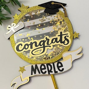 Graduation Cake Topper Shaker, Graduation 2024 Cake Topper, College Graduation Cake Topper, Congratulations Cake Topper, Graduation party.